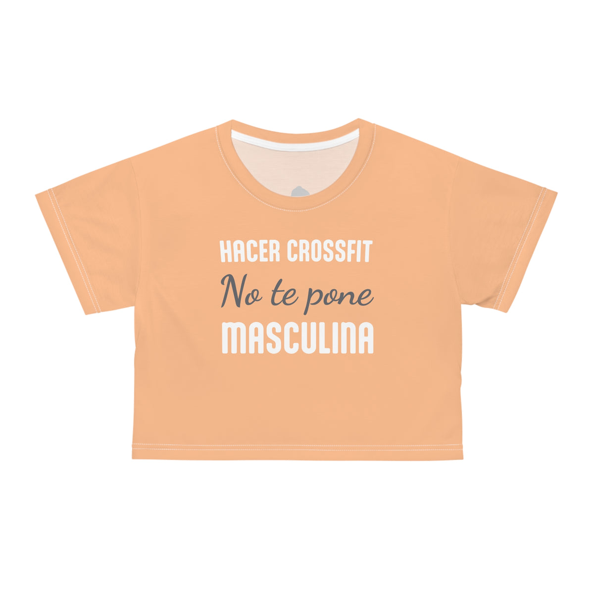 Women's Workout Crop Top - "Más Culona" | Bold Hispanic & Latina Gym Apparel