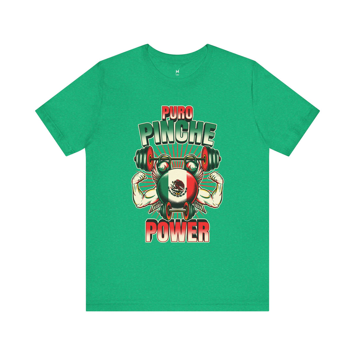 Unisex Workout T-Shirt - "Puro Pinche Power" | Bold & Mexican-Inspired Activewear