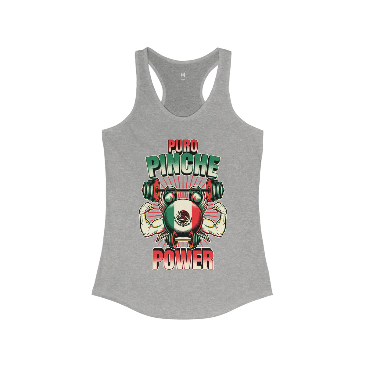 Women's Workout Tank Top - "Puro Pinche Power" | Bold Mexican & Latina Gym Apparel