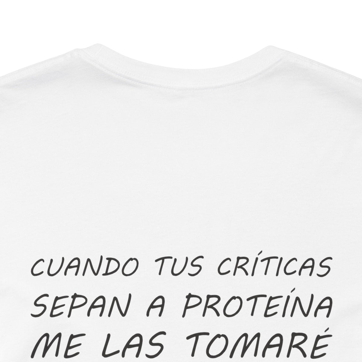 Men's Workout T-Shirt - "Críticas de Proteína" | Bold Hispanic & Latino Gym Apparel