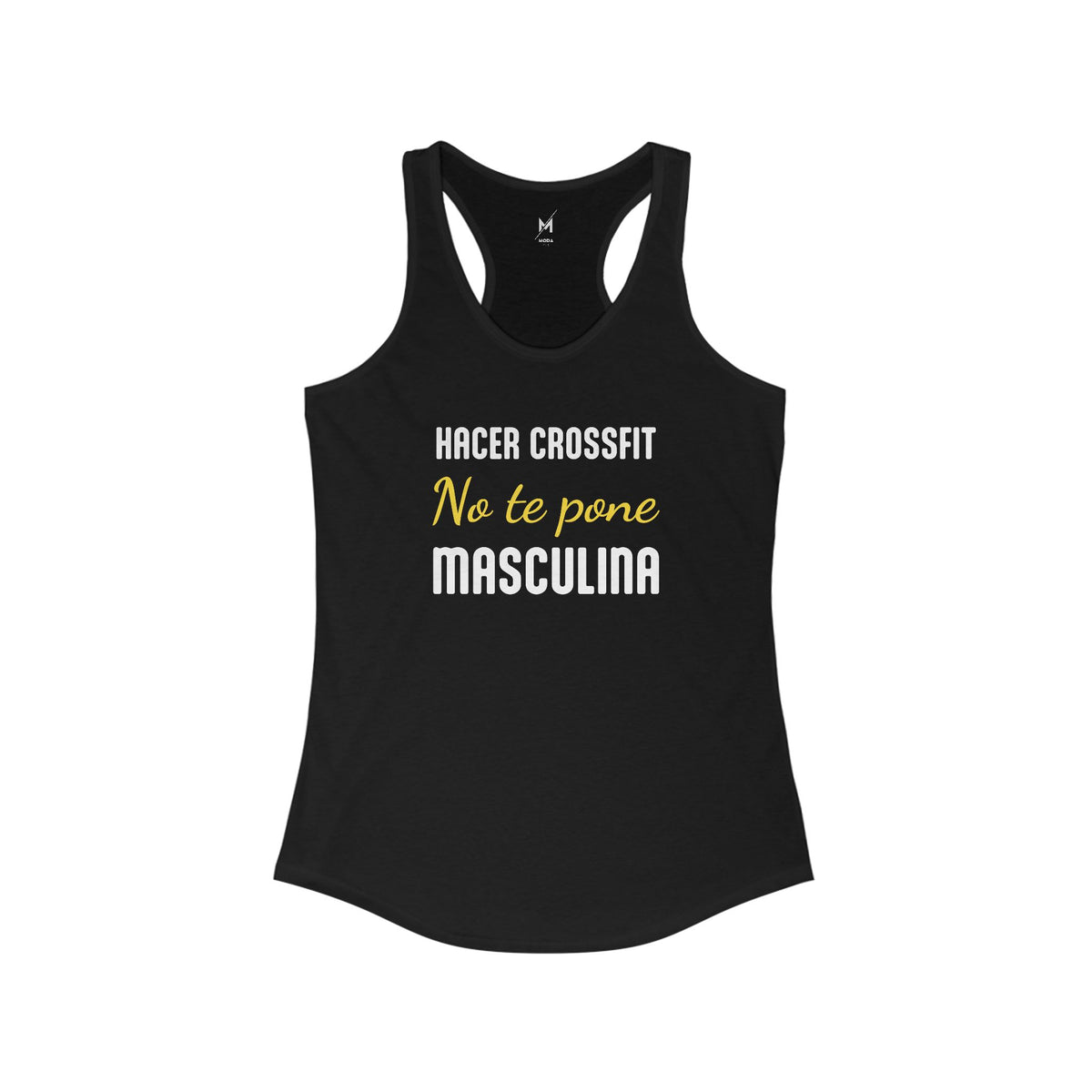 Women's Workout Tank Top - "Más Culona" (Black) | Fun Hispanic & Latina Gym Apparel