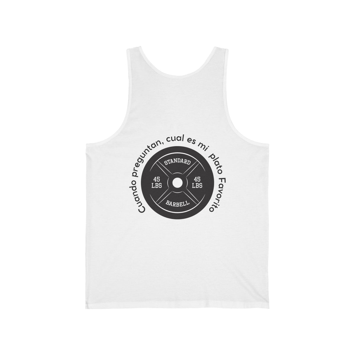 Men's Workout Tank Top - "Plato Favorito" | Bold Hispanic & Latino Gym Apparel