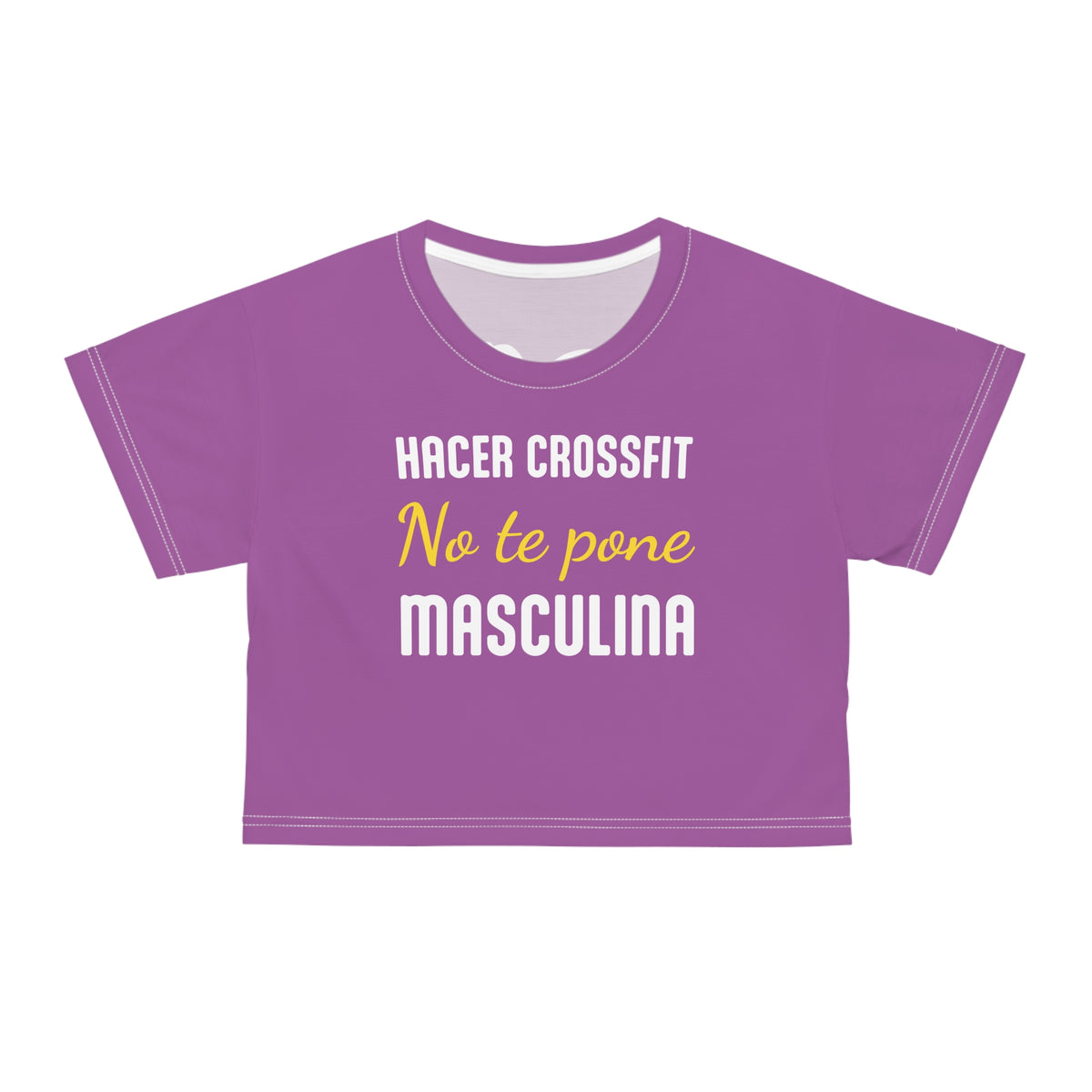 Women's Workout Crop Top - "Más Culona" | Humorous Hispanic & Latina Gym Apparel