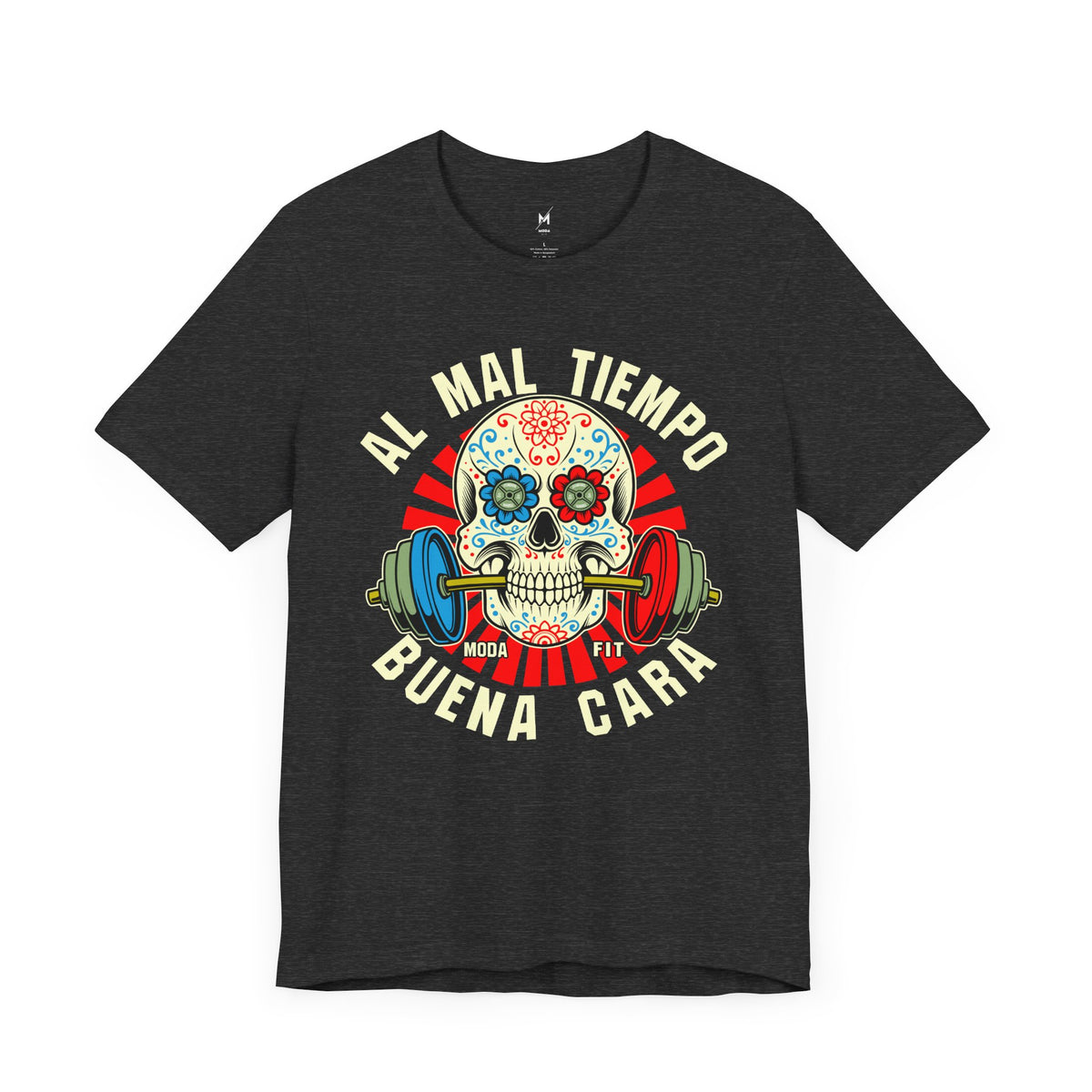 Men's Workout T-Shirt - "Al Mal Tiempo Buena Cara" | Stylish & Motivational Activewear