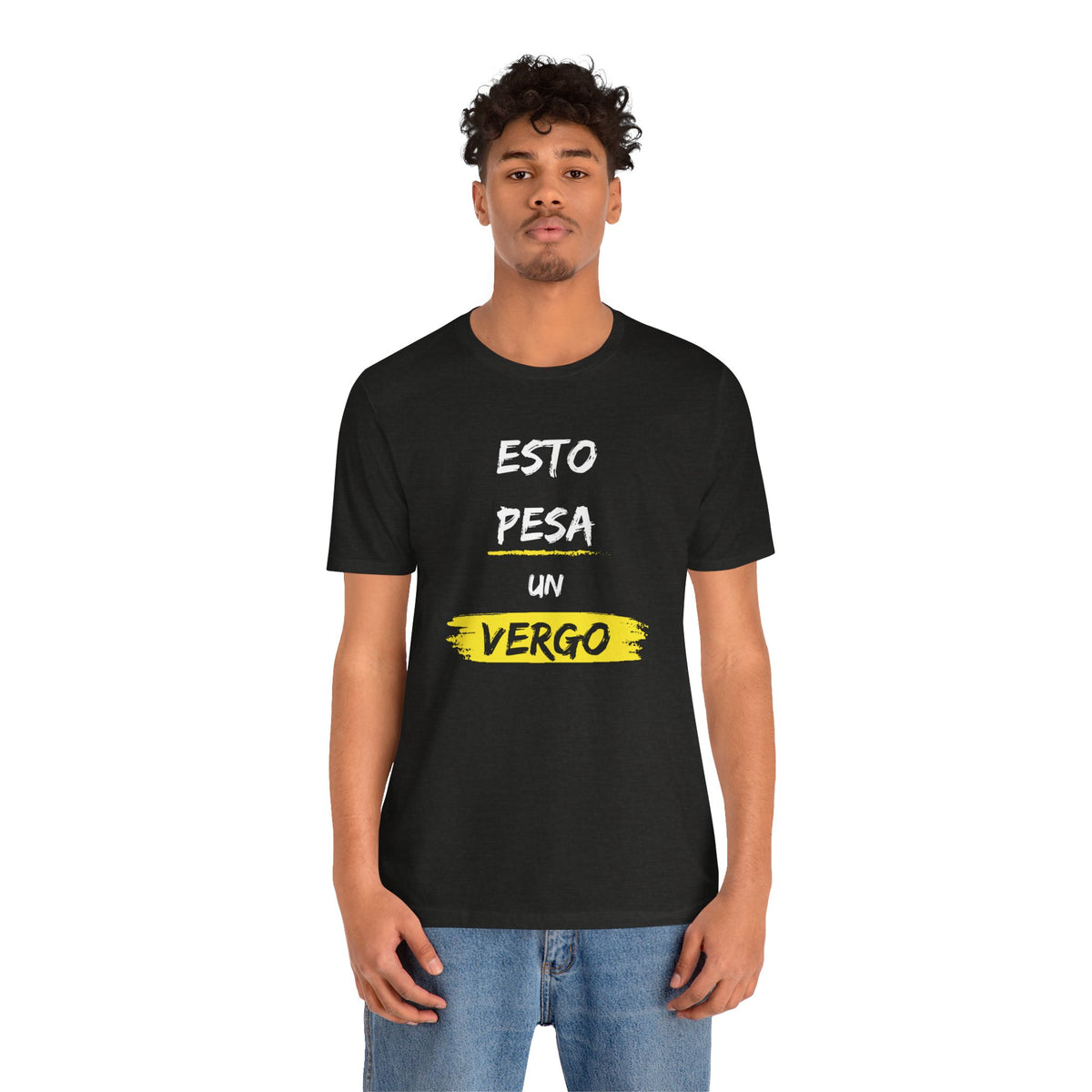 Unisex Workout T-Shirt - "Esto Pesa Un Vergo" | Bold Hispanic Gym Apparel