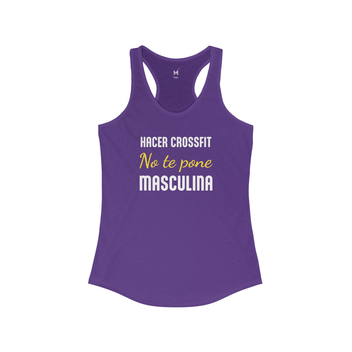 Women's Workout Tank Top - "Más Culona" (Violet) | Fun Hispanic & Latina Gym Apparel