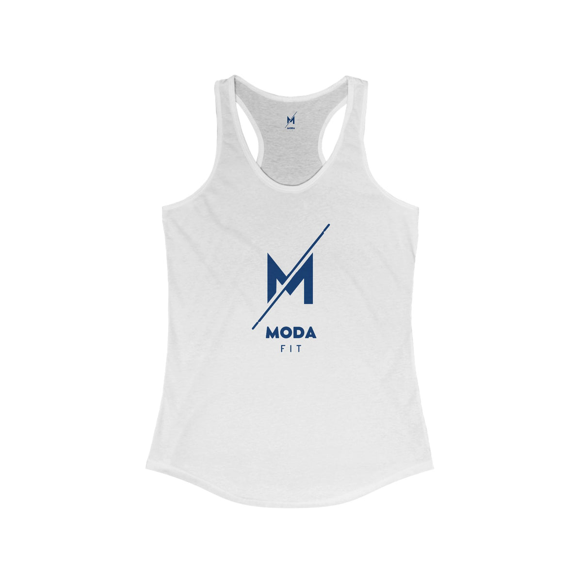 Women's Workout Tank Top - "OG Logo" (White) | Stylish Hispanic & Latina Gym Apparel