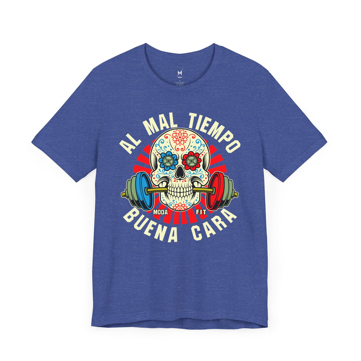 Women's Workout T-Shirt - "Al Mal Tiempo Buena Cara" | Stylish & Motivational Activewear