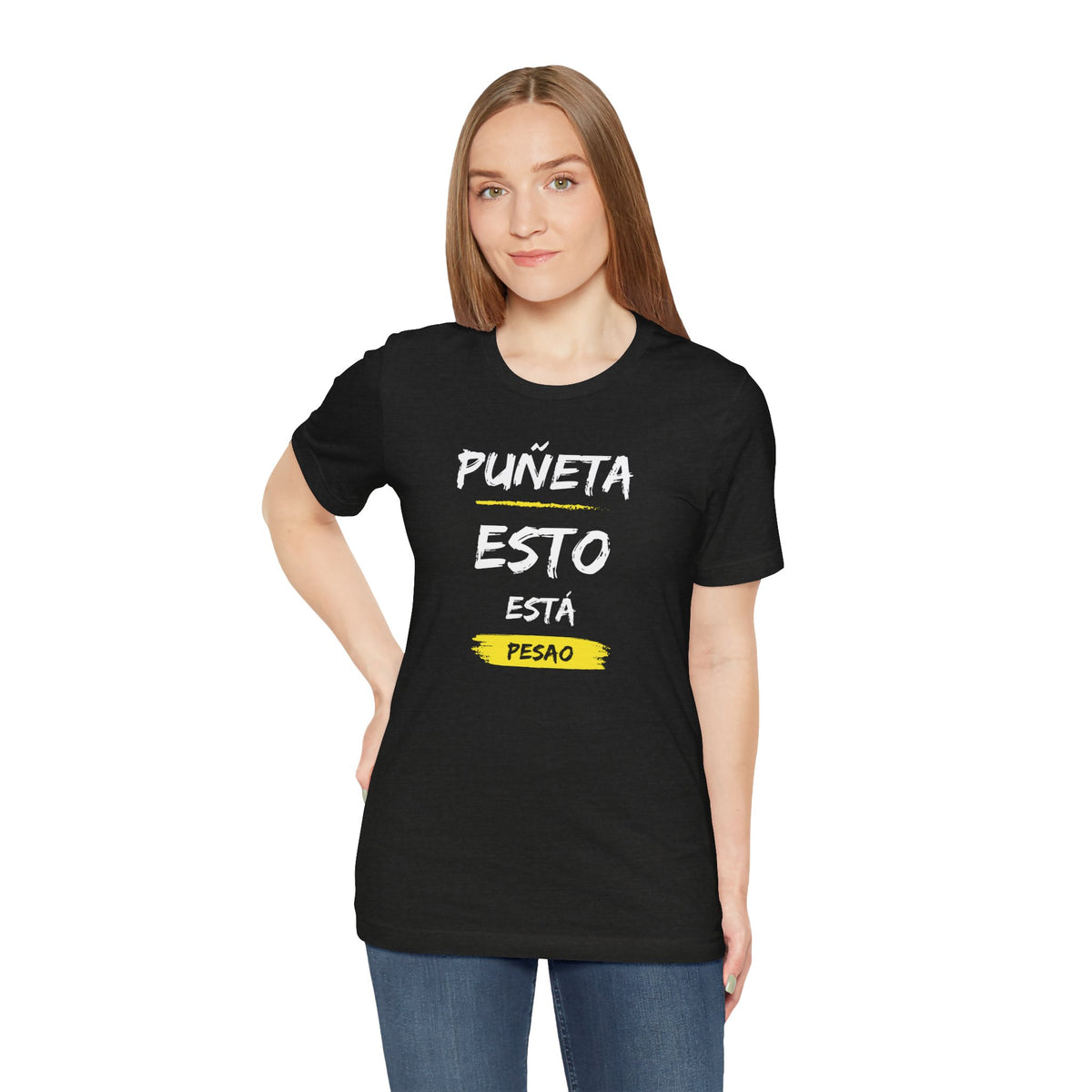 Unisex Workout T-Shirt - "Puñeta Esto Está Pesao" | Bold Puerto Rican Gym Apparel