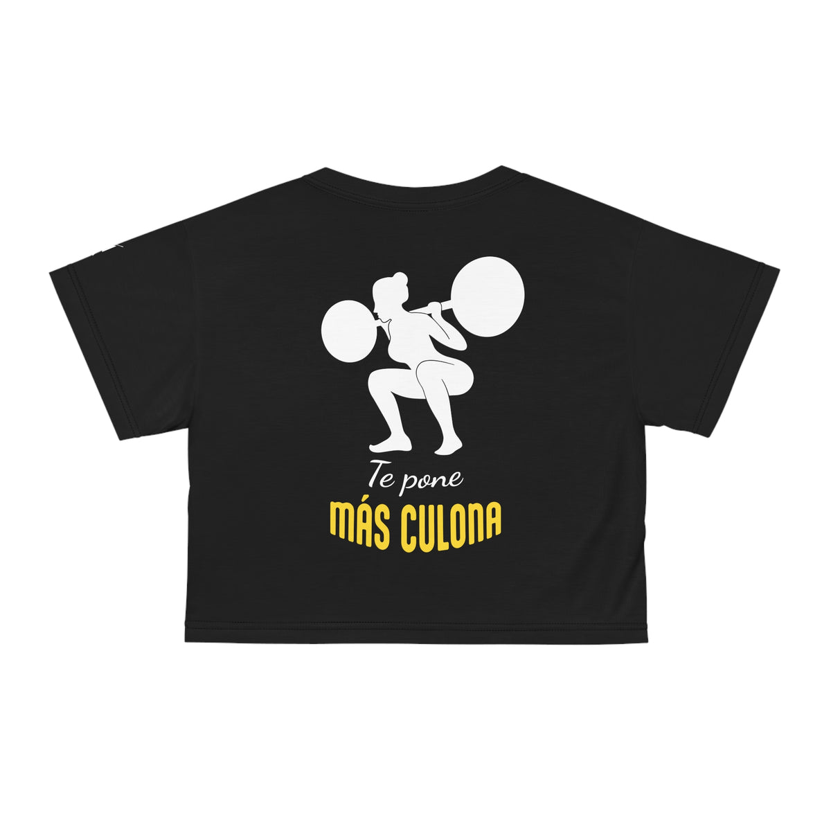 Women's Workout Crop Top - "Más Culona" | Bold Hispanic & Latina Gym Apparel