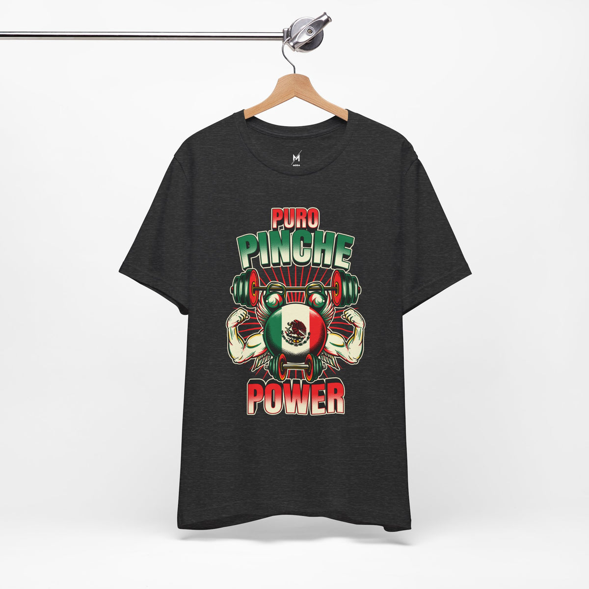 Unisex Workout T-Shirt - "Puro Pinche Power" | Bold & Mexican-Inspired Activewear