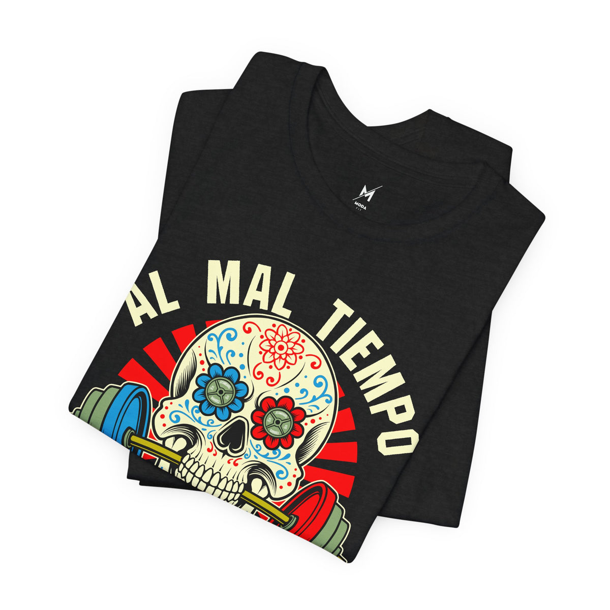 Men's Workout T-Shirt - "Al Mal Tiempo Buena Cara" | Stylish & Motivational Activewear