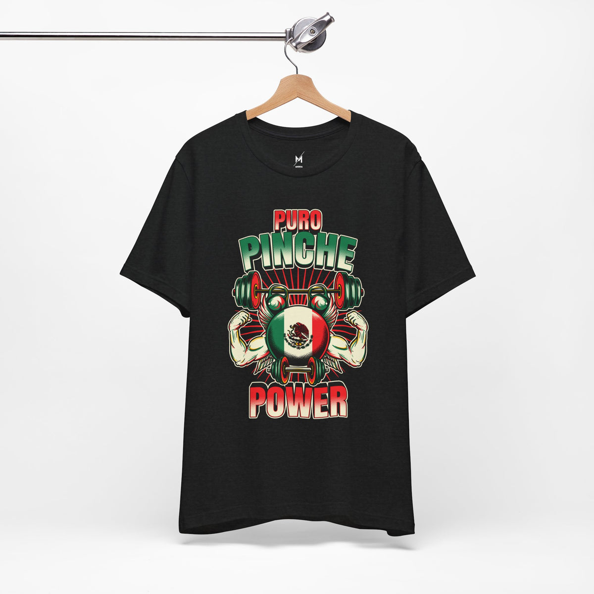 Unisex Workout T-Shirt - "Puro Pinche Power" | Bold & Mexican-Inspired Activewear