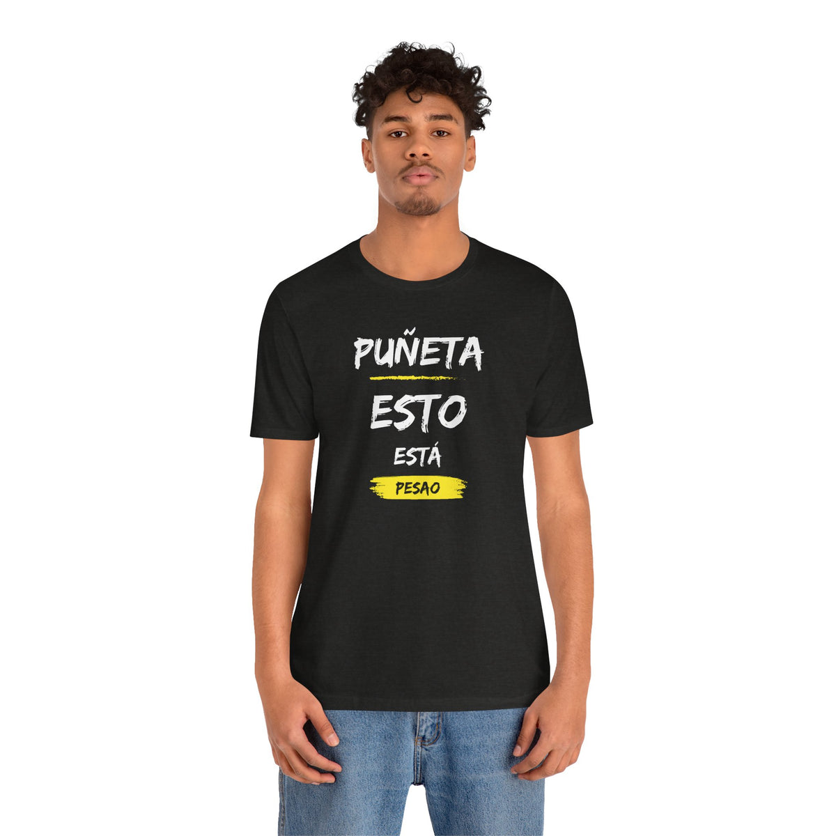 Unisex Workout T-Shirt - "Puñeta Esto Está Pesao" | Bold Puerto Rican Gym Apparel