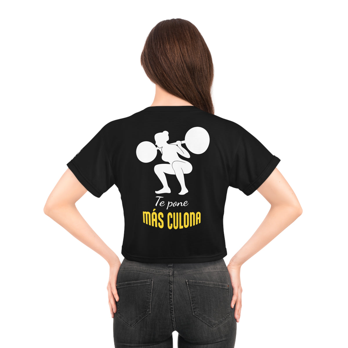 Women's Workout Crop Top - "Más Culona" | Bold Hispanic & Latina Gym Apparel