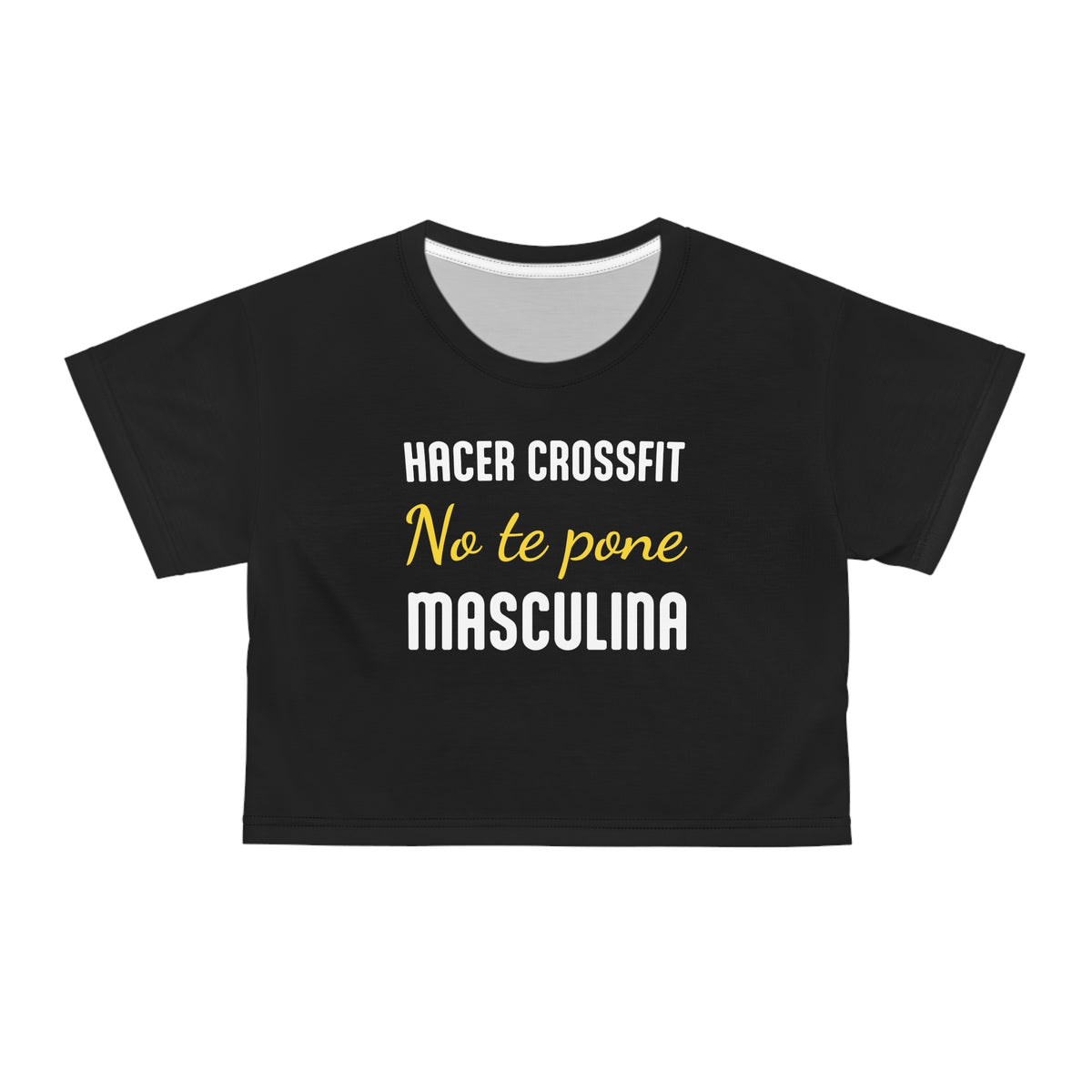 Women's Workout Crop Top - "Más Culona" | Bold Hispanic & Latina Gym Apparel