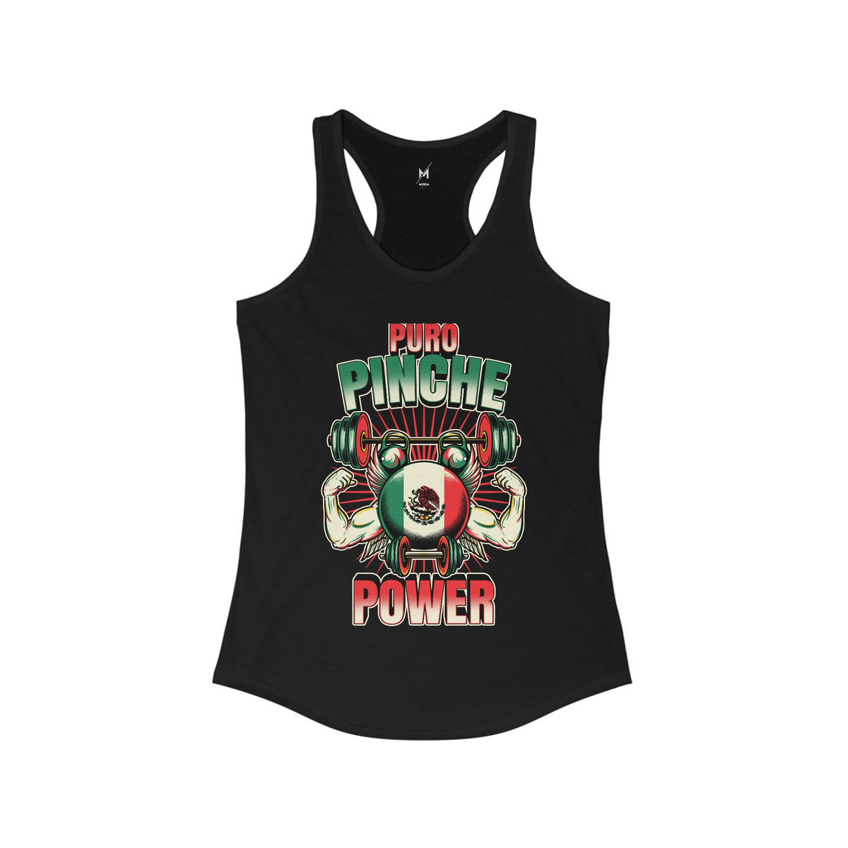 Women's Workout Tank Top - "Puro Pinche Power" | Bold Mexican & Latina Gym Apparel