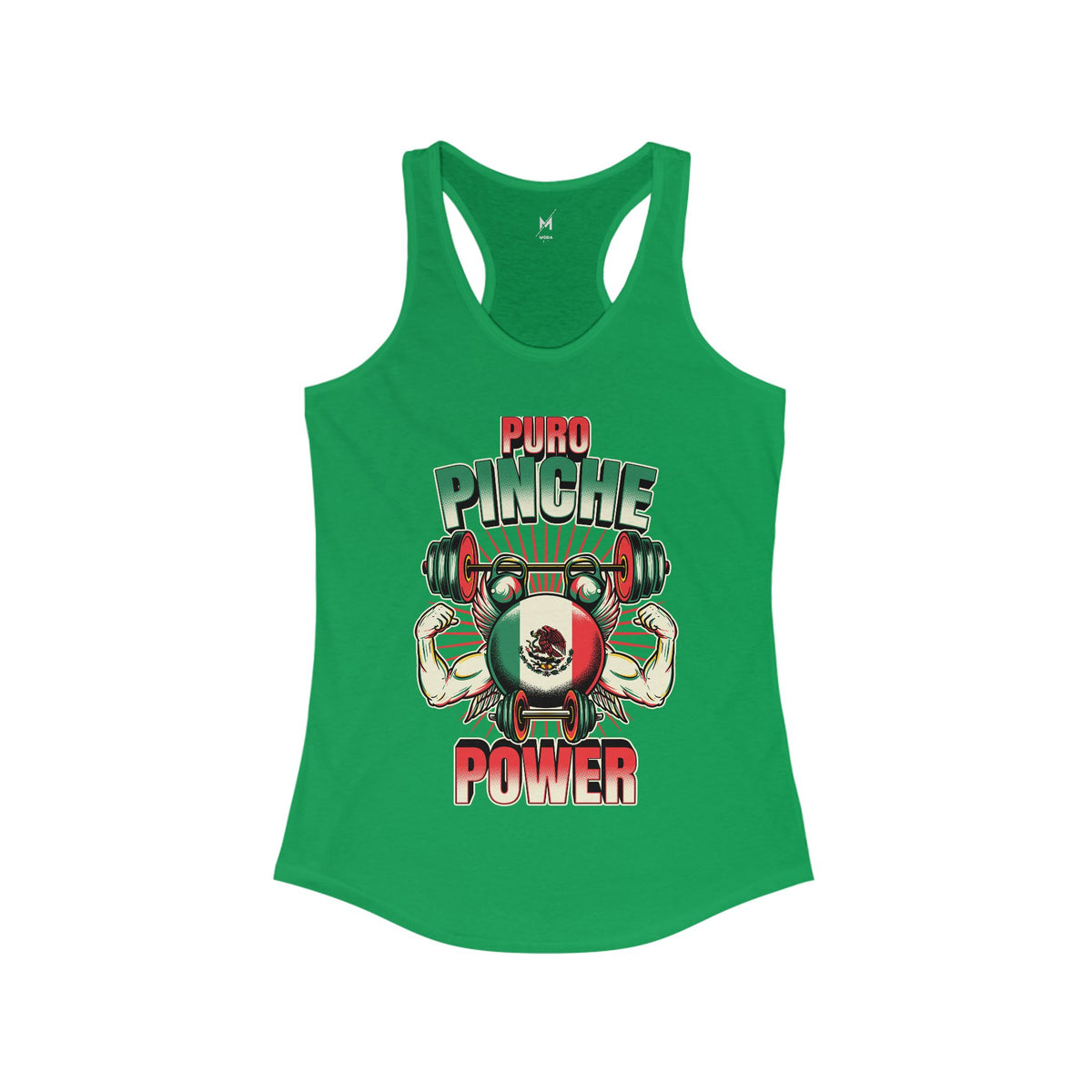 Women's Workout Tank Top - "Puro Pinche Power" | Bold Mexican & Latina Gym Apparel