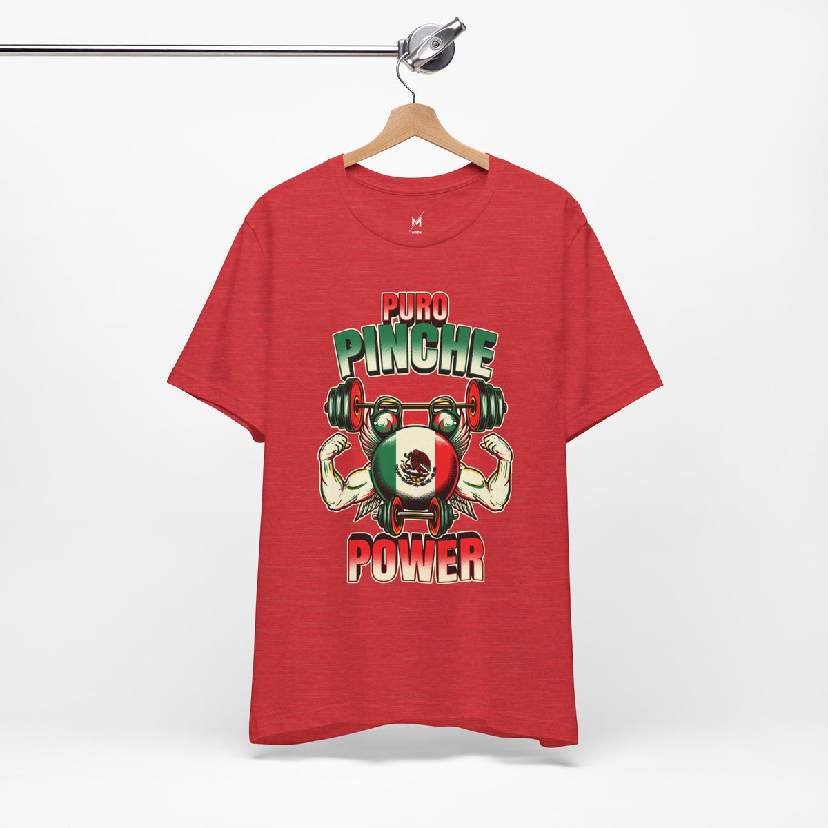 Unisex Workout T-Shirt - "Puro Pinche Power" | Bold & Mexican-Inspired Activewear