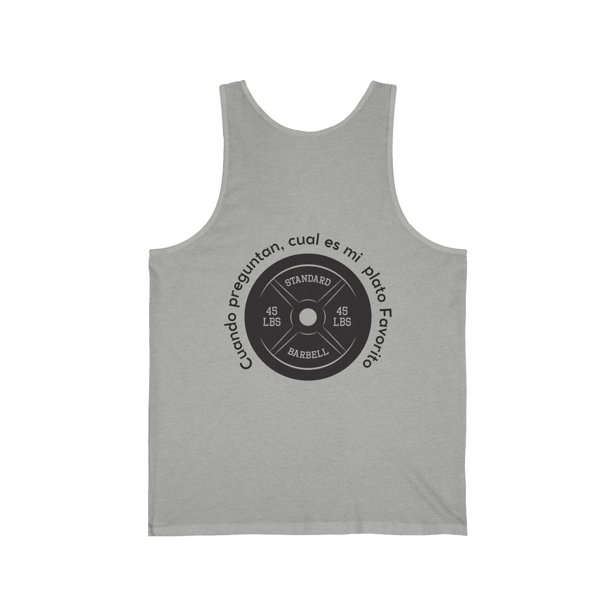 Men's Workout Tank Top - "Plato Favorito" | Bold Hispanic & Latino Gym Apparel