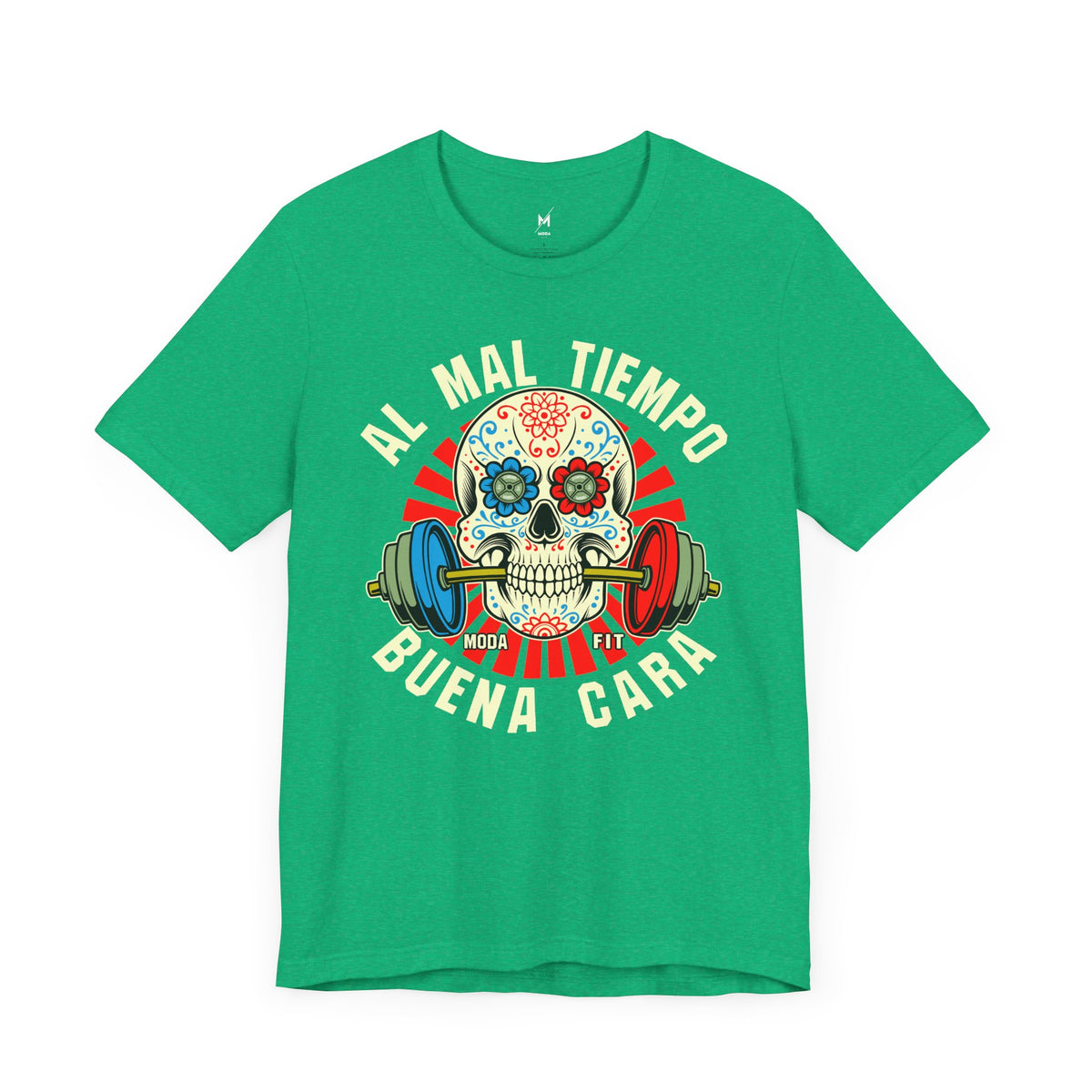 Women's Workout T-Shirt - "Al Mal Tiempo Buena Cara" | Stylish & Motivational Activewear