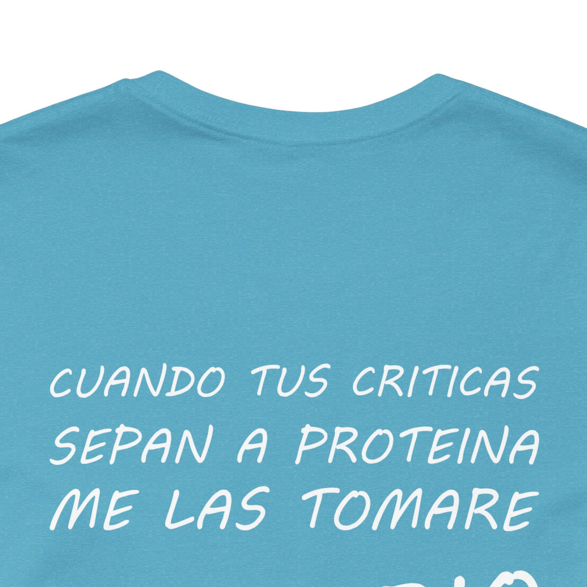 Men's Workout T-Shirt - "Críticas de Proteína" | Bold Hispanic & Latino Gym Apparel