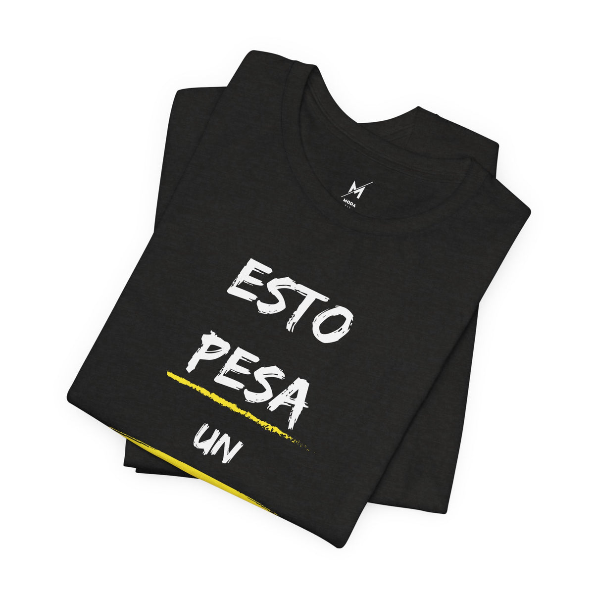 Unisex Workout T-Shirt - "Esto Pesa Un Vergo" | Bold Hispanic Gym Apparel