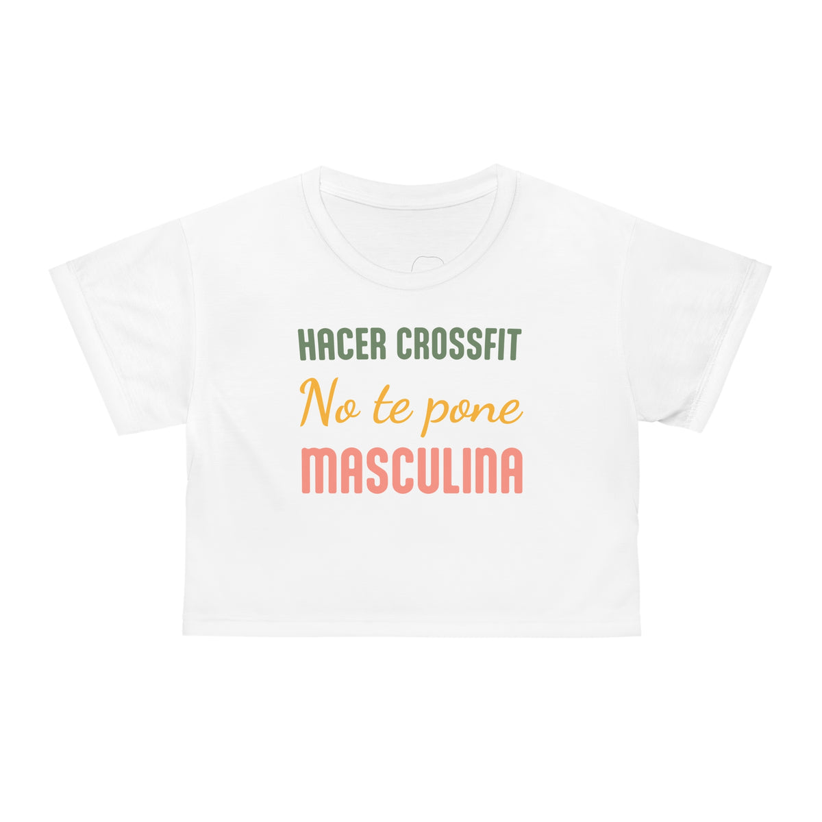 Women's Workout Crop Top - "Más Culona" | Confident Hispanic & Latina Gym Apparel