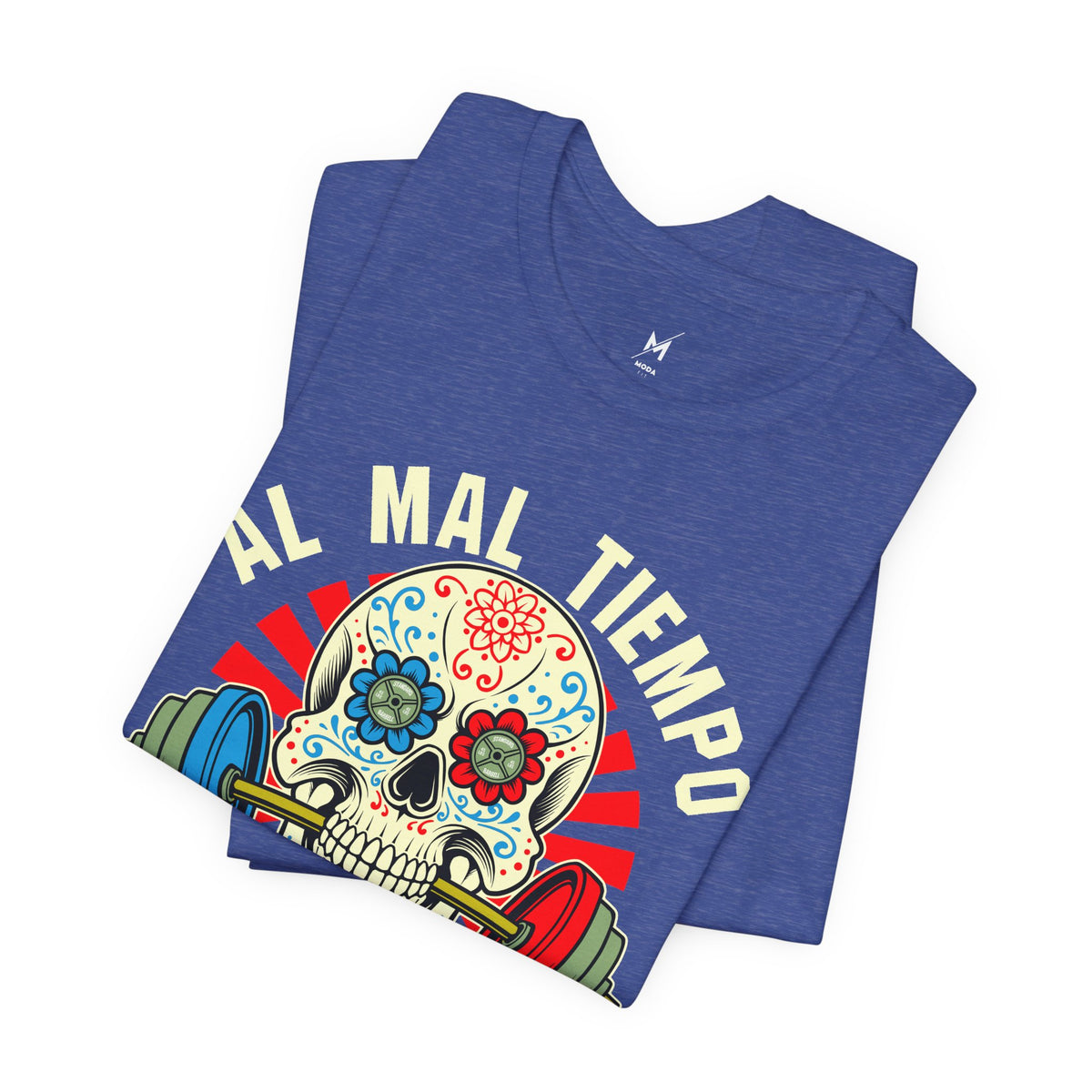 Men's Workout T-Shirt - "Al Mal Tiempo Buena Cara" | Stylish & Motivational Activewear