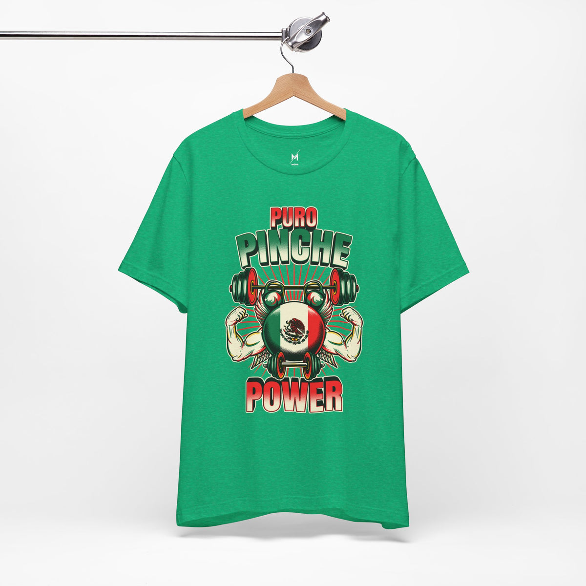 Unisex Workout T-Shirt - "Puro Pinche Power" | Bold & Mexican-Inspired Activewear