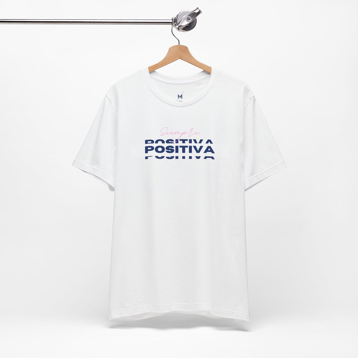 Women's Workout T-Shirt - "Siempre Positiva" | Stylish & Motivational Activewear