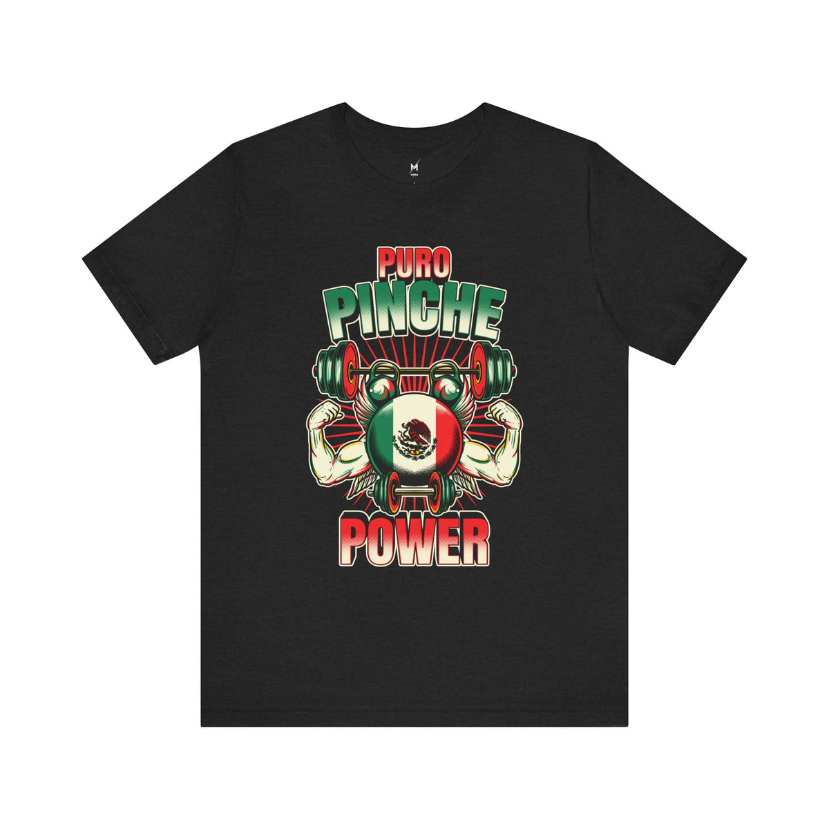 Unisex Workout T-Shirt - "Puro Pinche Power" | Bold & Mexican-Inspired Activewear